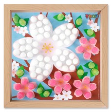 플레이콘 액자만들기 4인용, 벚꽃액자, 1개