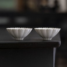 Daparang 盛開花朵茶杯 陶瓷茶杯 80ml HJ0293, 單一顏色, 2個