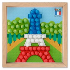 플레이콘 액자만들기 4인용, 에펠탑액자, 1개