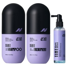 nonghyup healthcare 白髮用強健髮根染髮洗髮精 300ml + 護理噴霧 100ml禮盒組, 1套