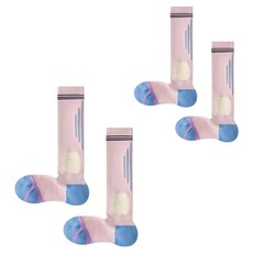 Tturiya 跑步健身瑜珈及膝襪, 粉紅色, 2套