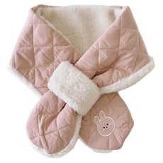 KIZTREE 兒童款小熊兔子鋪棉領巾圍巾 WJ-099