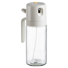 悅享 自動開蓋二合一玻璃油壺 白色, 1個, 550ml