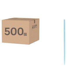 Tinapicnic 單獨包裝混合色可彎曲吸管, 500個裝, 1套