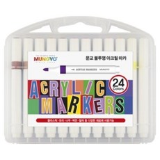 문교 불투명 아크릴마카 24종 세트, 24색, 1세트