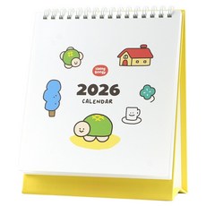 핑크풋 2026 행부기 탁상 캐릭터 달력, 혼합색상, 1개