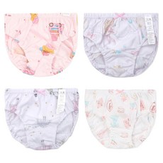 ORGANICMOM 兒童用 Illidy + Lady + Gella + Seren 三角內褲4件組 MJFUUP13 / MJMUUP02 / MJSUUP09 / MJSUUP12