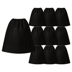 일회용 부직포 바스 가운 62 x 78 cm, 블랙, 10개