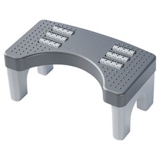 DAEHAN 浴室指壓腳踏板 馬桶腳凳, 灰色, 1個