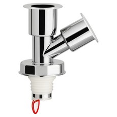 비니와미니 편리한 배수구트랩 전기 도금 자기흡입 냄새 방지 오버행 방지 비스듬히 3방향, 1개