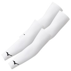 미즈노 웨이브 자외선차단 쿨 팔토시 2p, 화이트, 2개 화이트, 2개