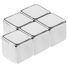 월드크린 네오디뮴 큐브 자석 8 x 8 mm, 5개