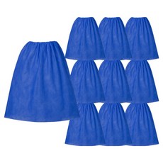 일회용 부직포 바스 가운 62 x 78 cm, 블루, 10개