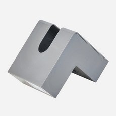 室內裝飾方形面紙盒 2入, 灰色