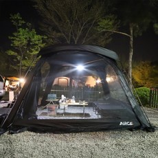 미르카 베이직 쉘터 암막코팅, 블랙（암막코팅）, 4인용