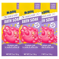 Mr.Bubble 嬰幼兒用 Calm & Sleep 沐浴襪 薰衣草香, 56g, 3個