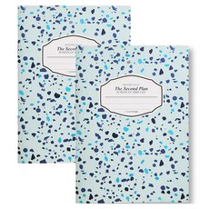 Iciel design 2026 月計劃本 A5, 水磨石薄荷藍, 2個