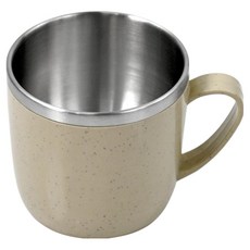 키친유 컬러 스텐 머그컵 200ml, 아이보리, 1개