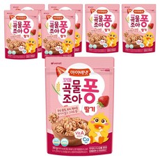 아이배냇꼬마 곡물조아퐁, 딸기맛, 30g, 7개