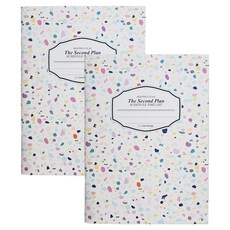 Iciel design 2026 月計劃本 A5, 水磨石白, 2個