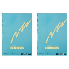 STUDIO EIGHT 薄荷綠素描本, 8開, 2個, 17張