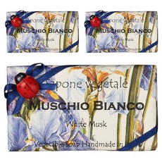 알키미아 무당벌레비누 화이트머스크, 200g, 3개