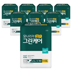 모나리자 남녀공용 액티브 그린케어 매직벨트 성인기저귀, 10개입, 8개, 특대형 생활용품/생리대/성인용기저귀 반품 최저가 43,440원