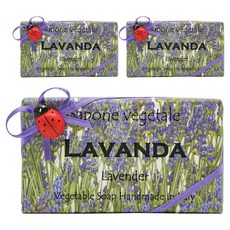 알키미아 수제 무당벌레 비누 라벤더, 200g, 3개