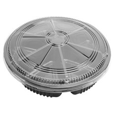 Swan 拋棄式PET沙拉炸物便當盒 PT800-6, 50個, 1入