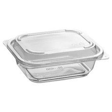 Swan 拋棄式 PET 沙拉 水果 便當盒 SL800 透明, 100個, 1入