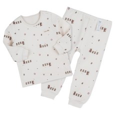 Organic Boom 熊熊家族三層保暖內衣褲組