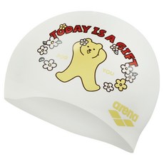 아레나 젤리베어 나들이 실리콘수모 A5AC1AC85, WHITE, 1개