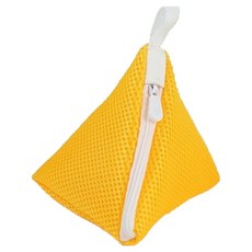 인아트 다용도 매쉬 미니 삼각형 세탁백 12 x 12 cm, 노란색, 1개