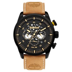 Timberland 男士 HENNIKER 皮革錶帶計時碼錶 TDWGF2100602