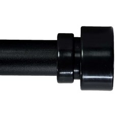 썬데코 25mm 커튼봉 모던 + 조절브라켓 세트, 블랙(모던)