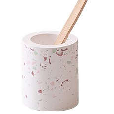한봄누리 규조토 테라조 칫솔꽂이, 핑크, 1개