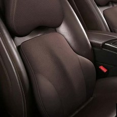 CRONICLE Plain Line 車用高級全包覆全車型通用腰靠墊, 棕色, 1個