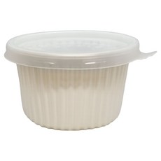 Swan 一次性湯 飯 醬料 小菜容器 95mm 大 PP 白色, 100個, 1入