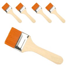 덕플라이 백붓 목공 인테리어 DIY 칠작업용 페인트붓, 5개