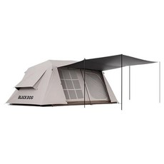 BLACKDOG 캠핑텐트 하우스 풀세트 대형 BD015, 베이지, 4인용