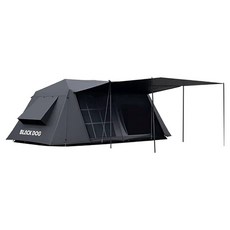 BLACKDOG 캠핑텐트 하우스 풀세트 대형 BD015, 블랙, 4인용