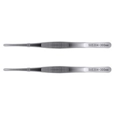 不鏽鋼 304 YOL 鑷子夾 30cm, 銀色, 2個