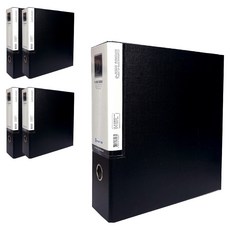 영오 합지 D링 바인더 3공 A4 10cm, 흑색, 5개 흑색, 5개