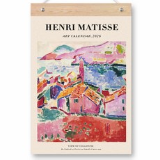 funyz 2026年 壁掛式木條日曆, 亨利·馬諦斯, 1個