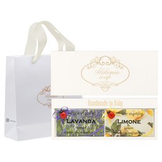 ALCHIMIA 香皂 薰衣草 200g + 檸檬 200g + 象牙白禮盒組 + 購物袋, 1套