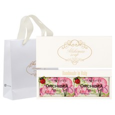 ALCHIMIA 蘭花香皂 2入 + 象牙白禮盒 + 購物袋, 1個