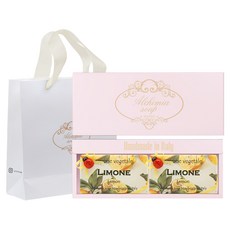 ALCHIMIA 檸檬香皂 2入 + 粉紅色禮物盒 + 購物袋, 1個