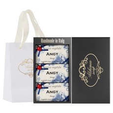 ALCHIMIA Enji香皂 3入 + 黑色禮物盒 + 提袋, 1個, 600g