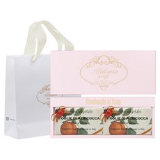 ALCHIMIA 香皂 Fogli di Albicocca 2入 + 粉色禮物盒 + 提袋, 1個