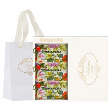 ALCHIMIA Primavera 香皂 3入 + 象牙白禮物盒 + 購物袋, 1個